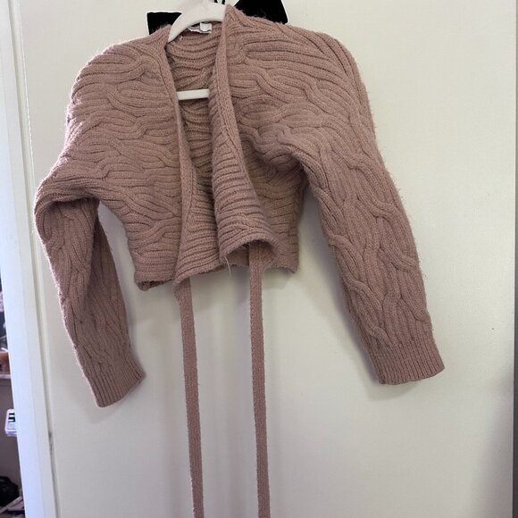 Bishop + Young Cable-Knit Wrap Sweater - Picture 2 of 3